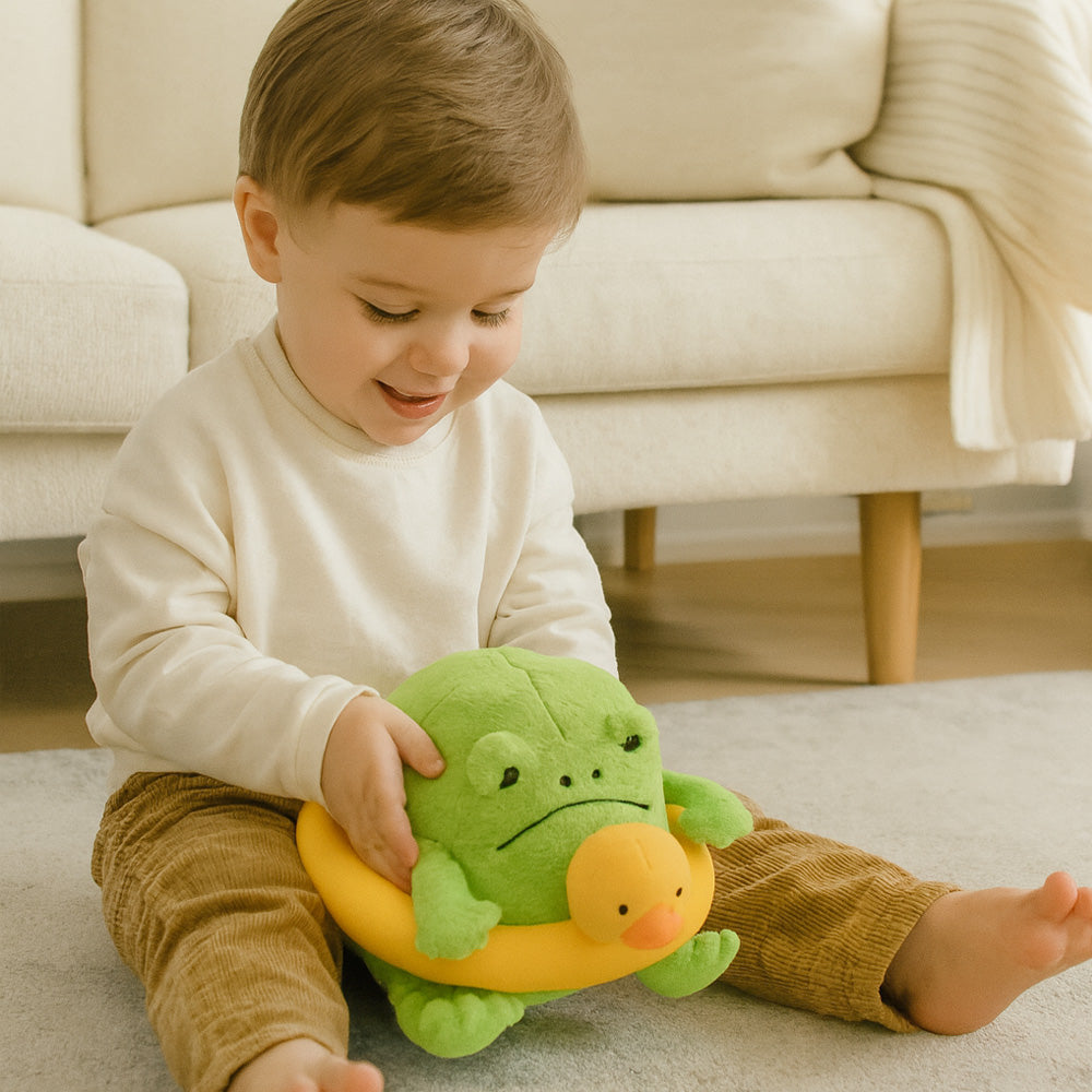 Peluche rana Ricky Rain salvavidas