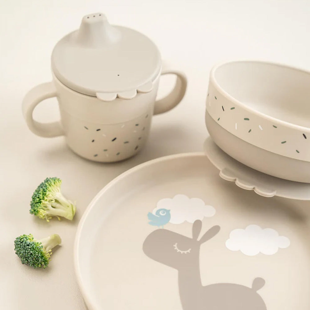 Set Foodie para comer con ventosa Lalee arena