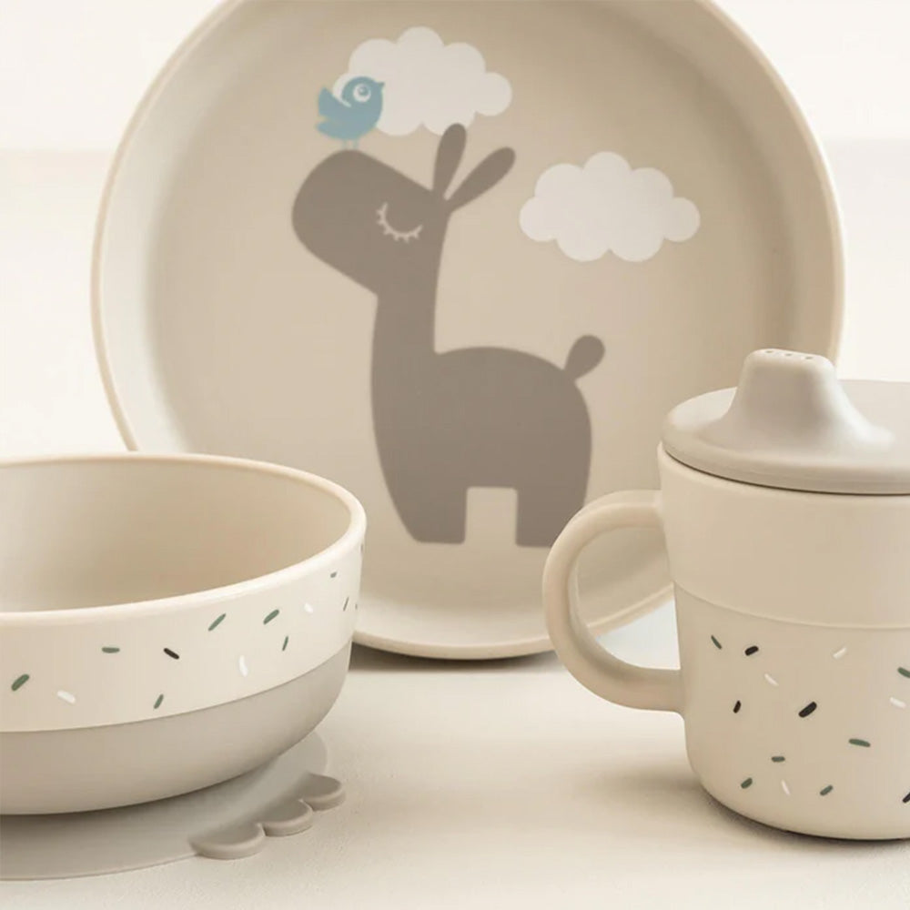 Set Foodie para comer con ventosa Lalee arena