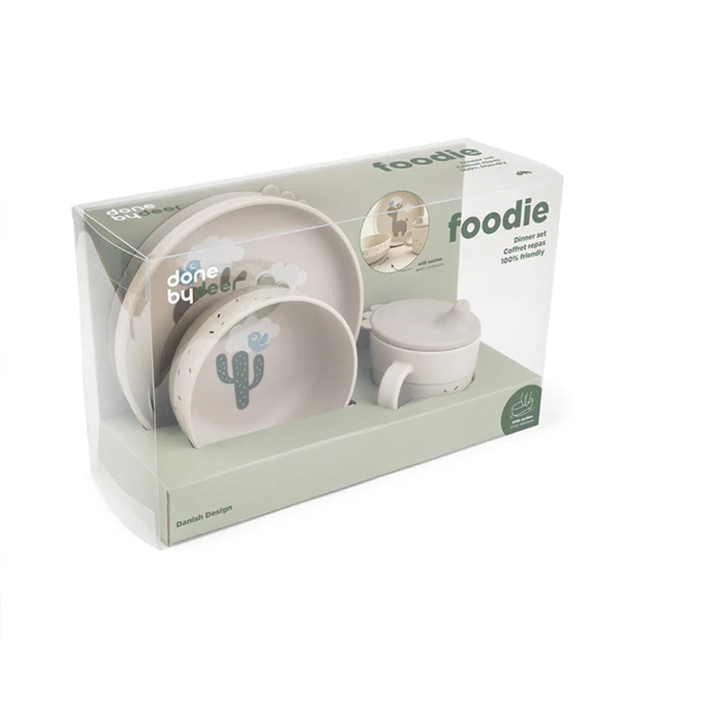 Set Foodie para comer con ventosa Lalee arena