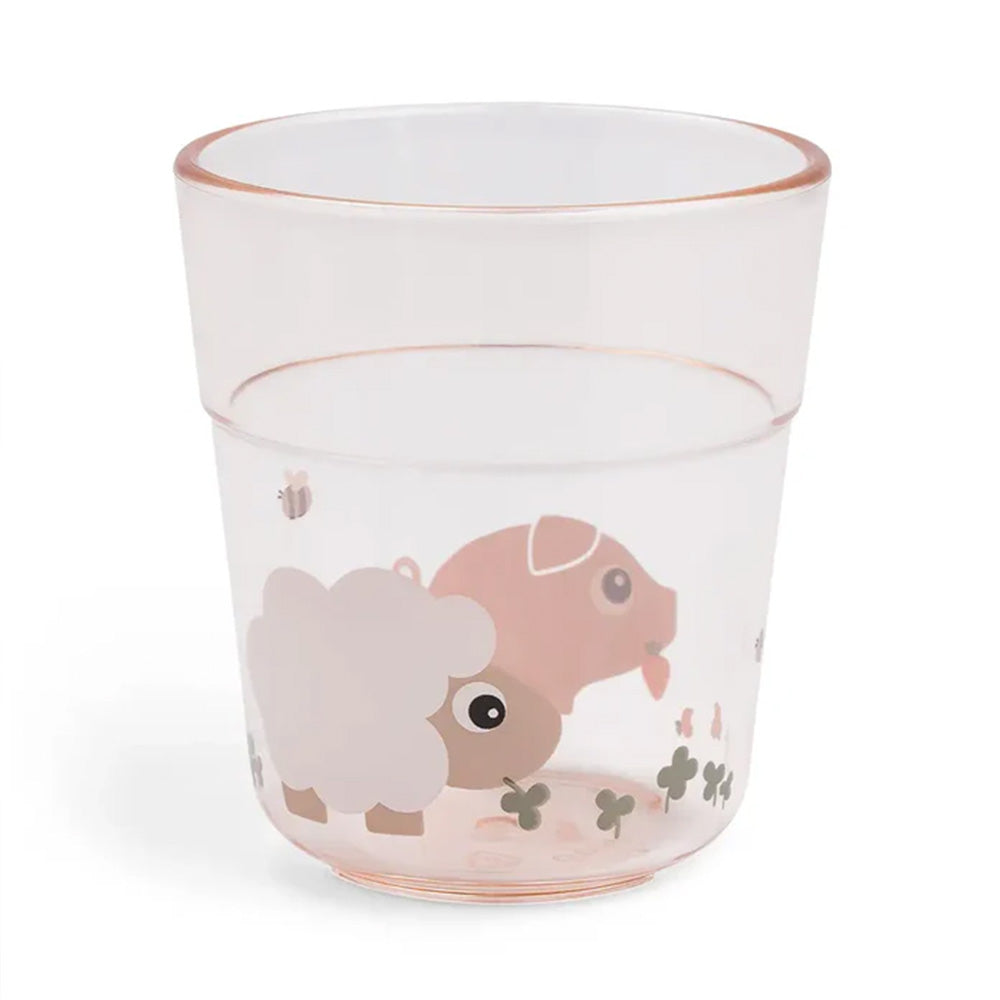 Vaso de Tritan Tiny Farm rosa