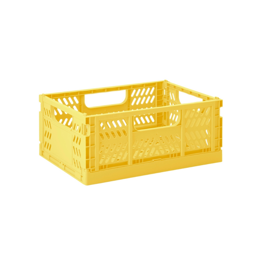 Caja plegable moderna mediana Amarillo