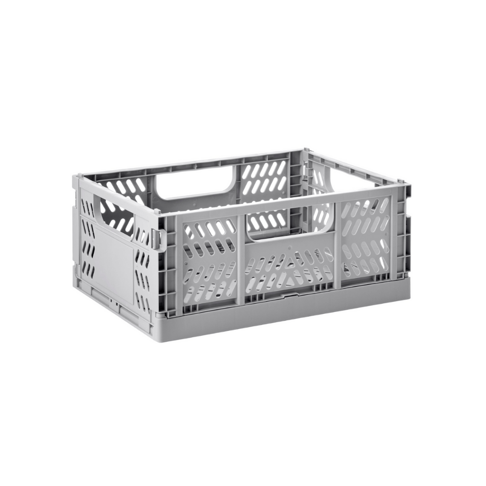 Caja plegable moderna mediana Gris