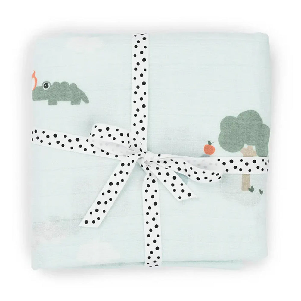 Muselina grande Playground azul