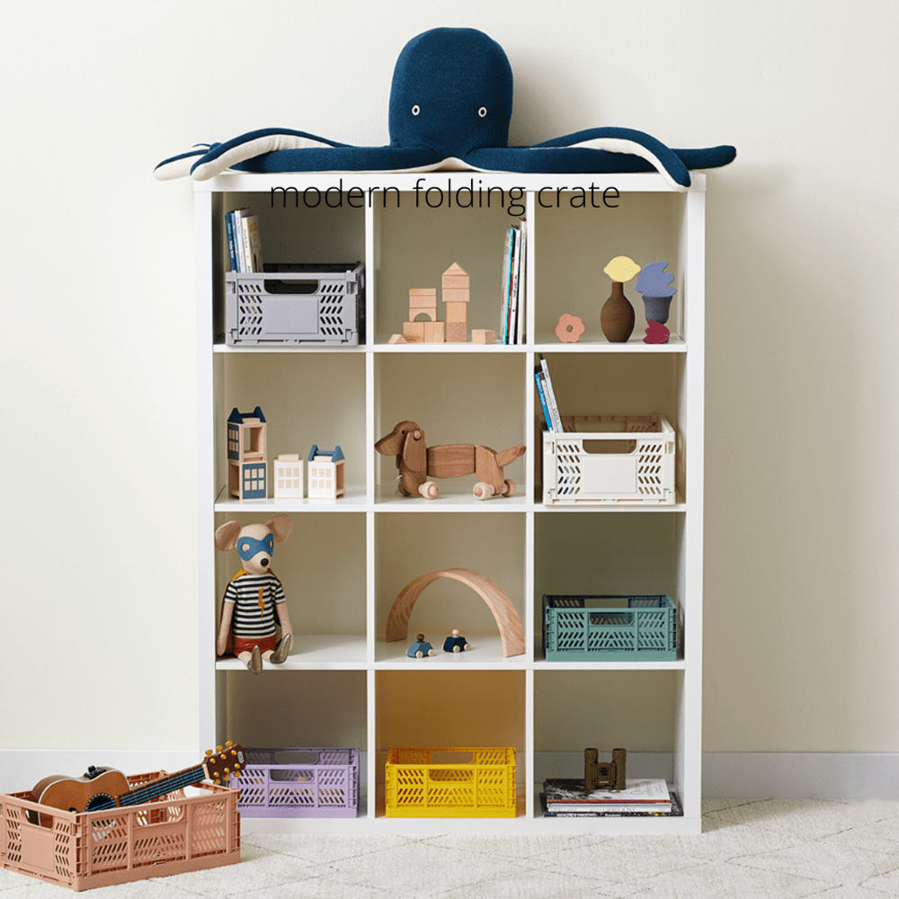 Caja plegable moderna mediana Lila