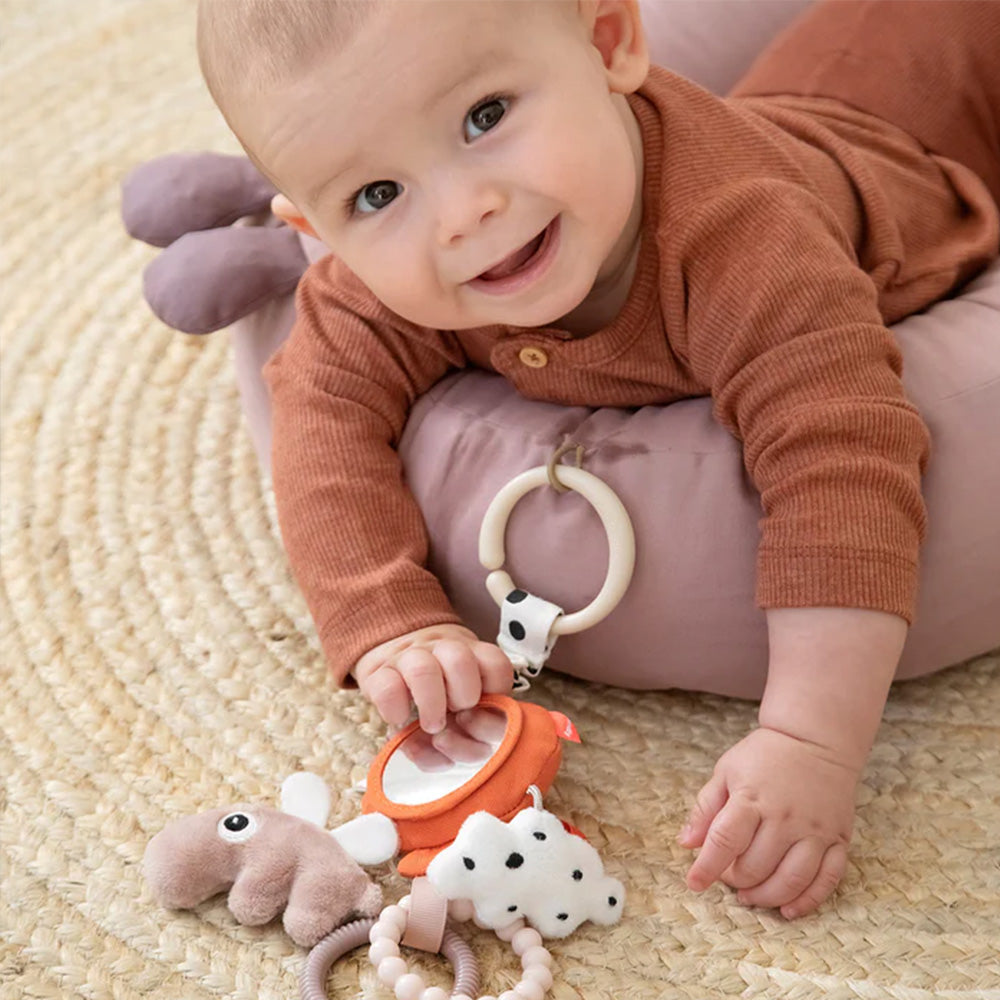 Espejo de actividades para llevar Happy Clouds azul