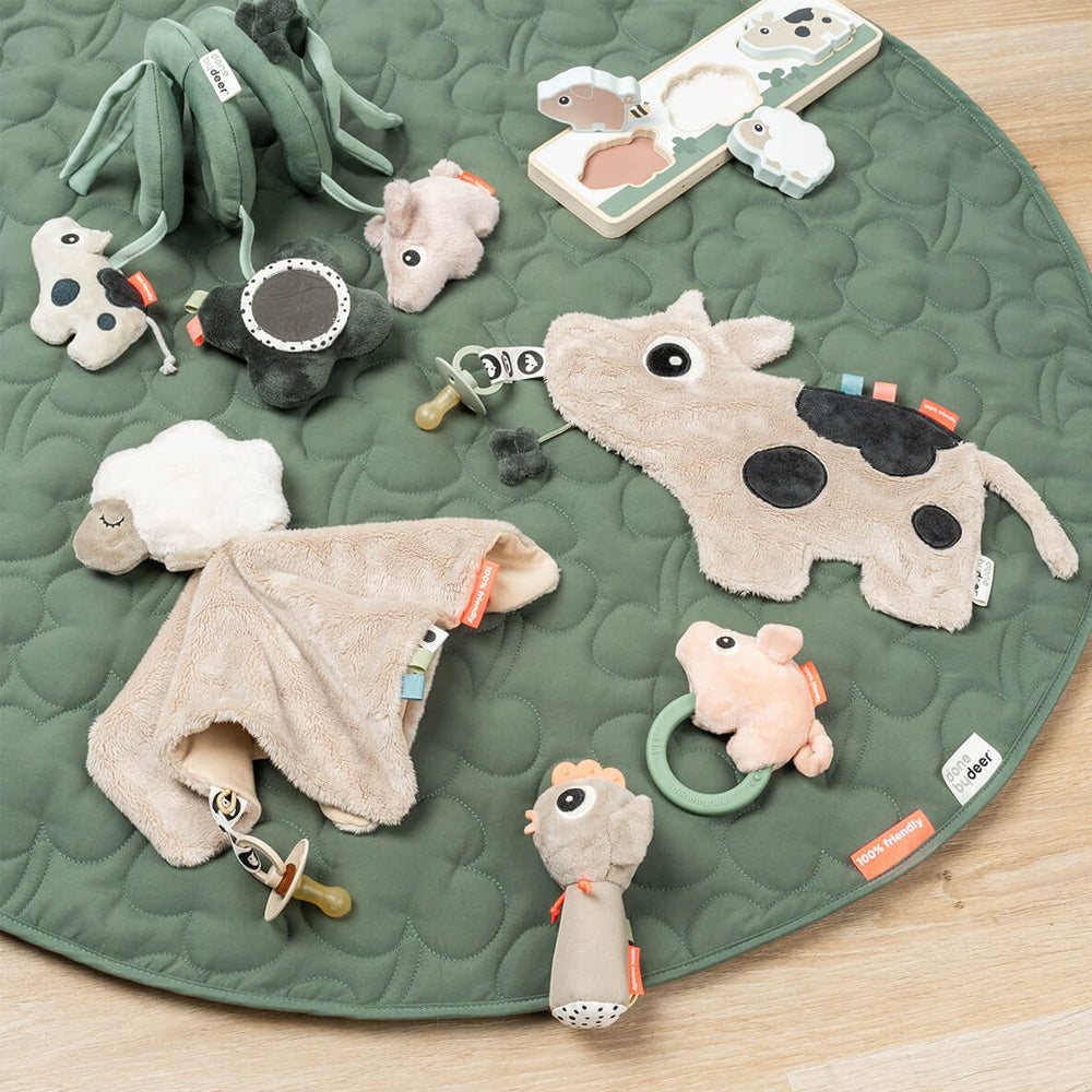 Mini mantita con porta chupete Dotti arena