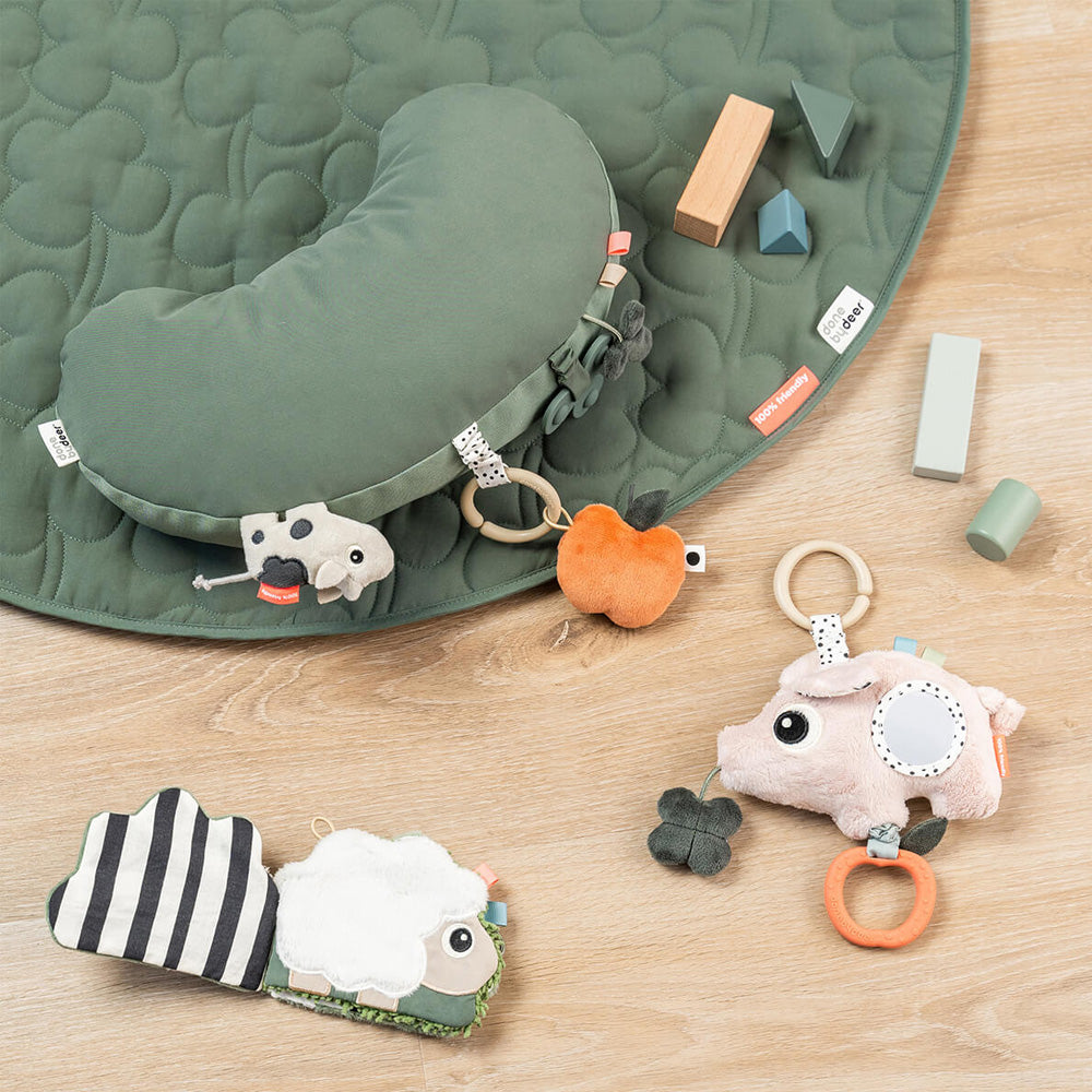 Juguete sensorial de actividades Pigee rosa