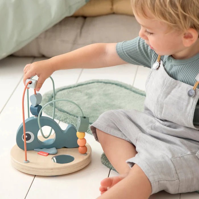 Laberinto de cuentas Wally azul