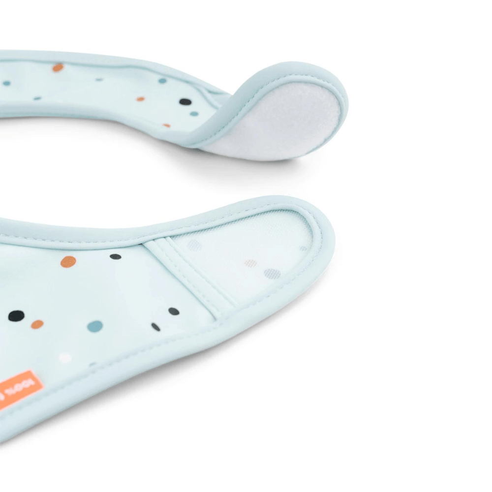 Set de 2 bberos con velcro Elphee azul