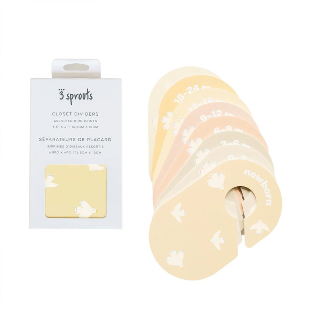 Separadores de colgadores aves tonos Amarillos