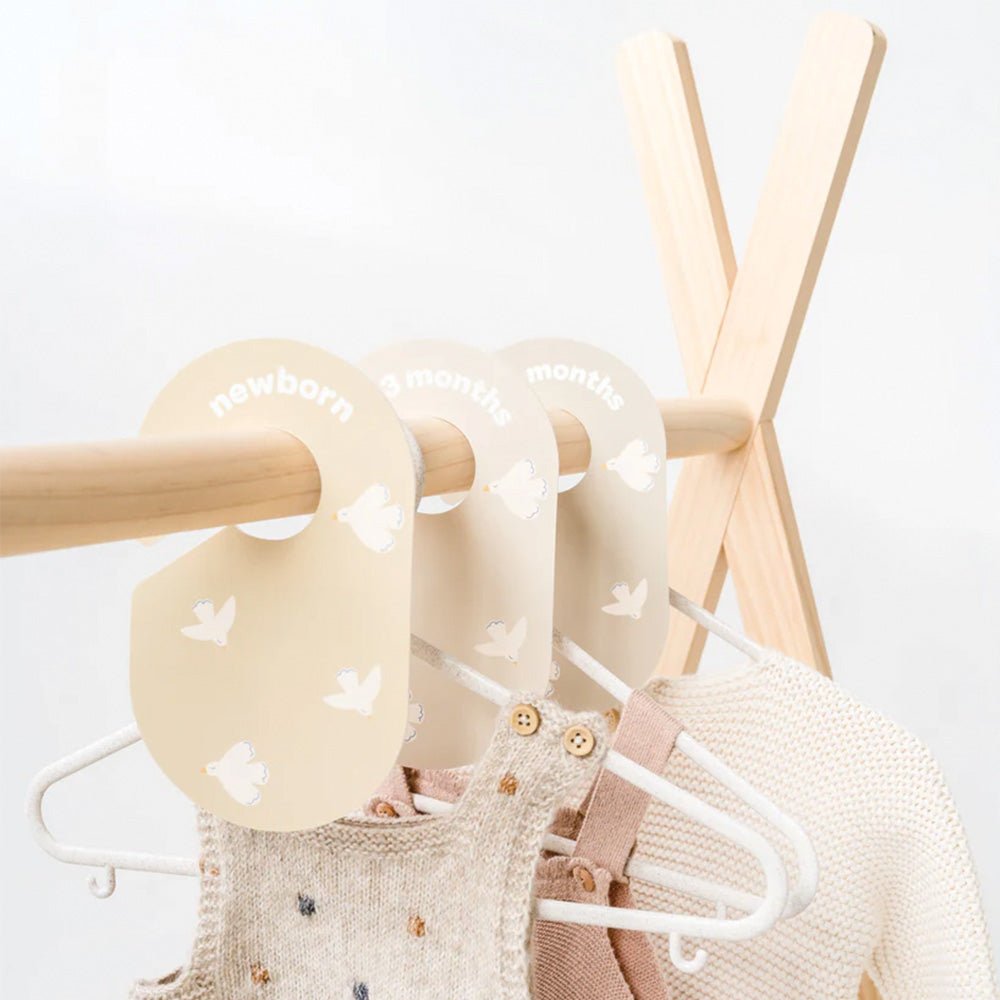 Separadores de colgadores aves tonos Amarillos