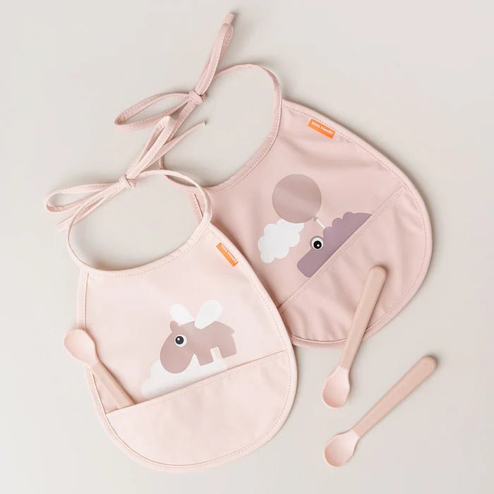 Set Foodie de 3 cucharas de fácil agarre para bebés rosa