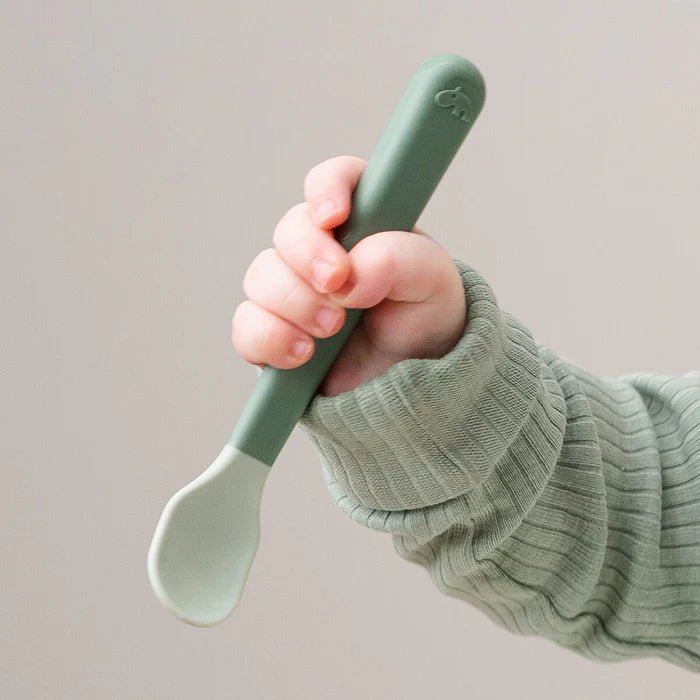 Set Foodie de 3 cucharas de fácil agarre para bebés arena