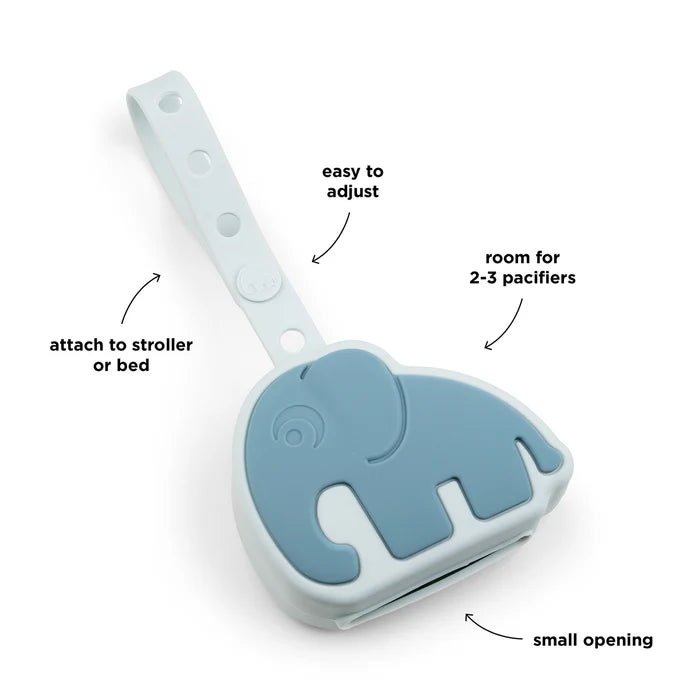 Caja de silicona para chupete Elphee rosa