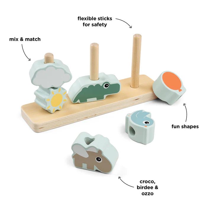 Juguete para apilar Happy Clouds varios colores