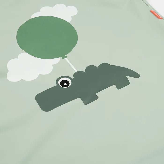 Delantal impermeable para niños Happy Clouds verde