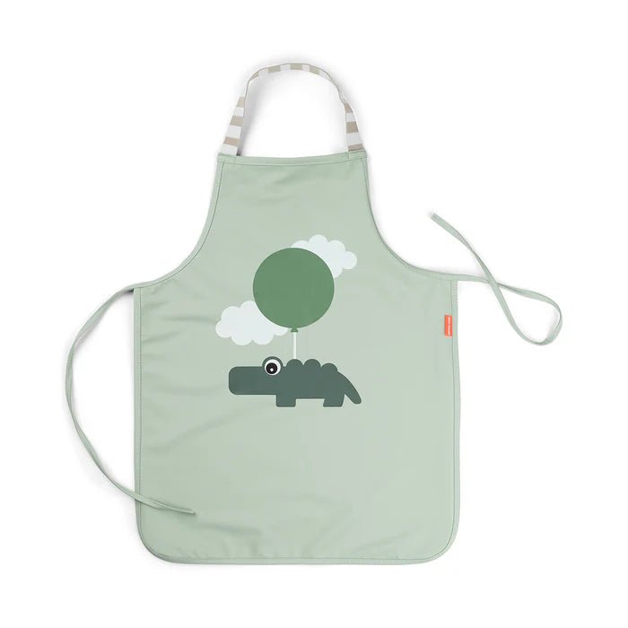 Delantal impermeable para niños Happy Clouds verde
