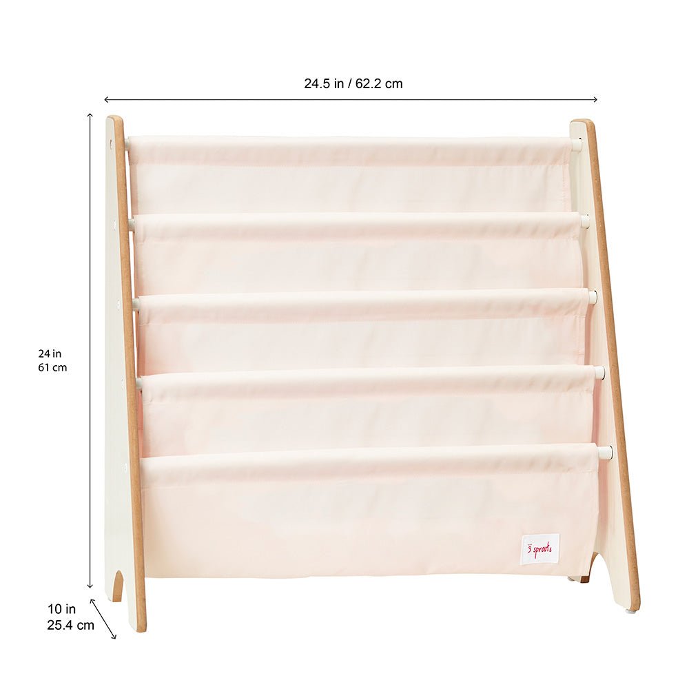 Librero de tela reciclada con diseño de arándanos lila