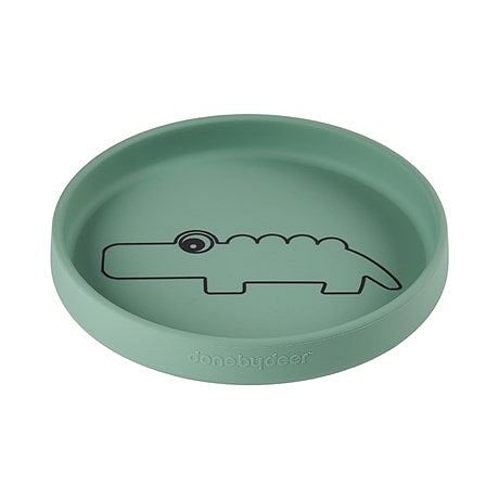 Plato de silicona Croco verde