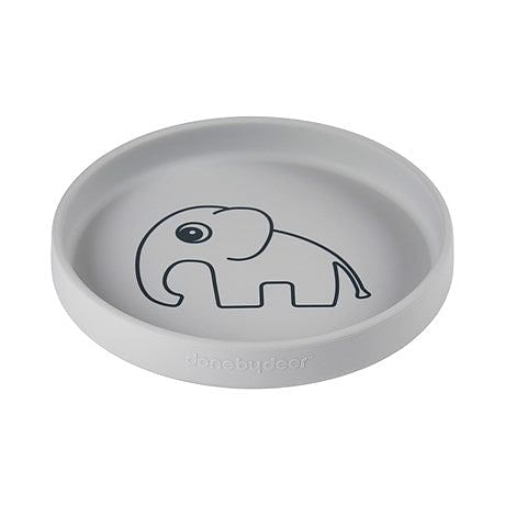 Plato de silicona Elphee gris