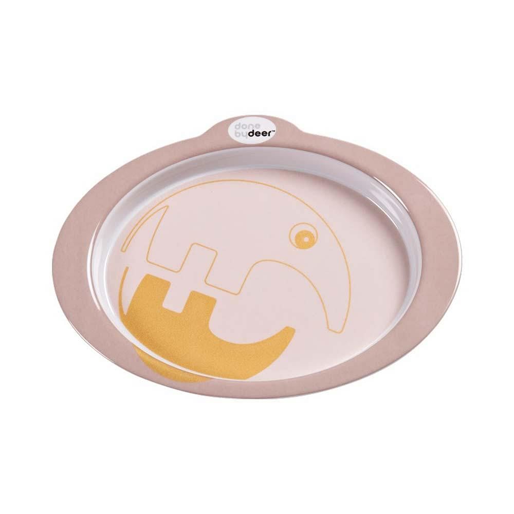 Plato antideslizante rosa dorado