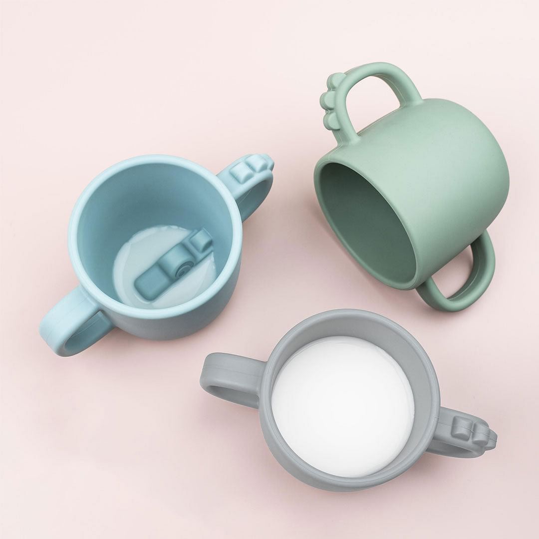 Taza con 2 asas Peekaboo Croco verde