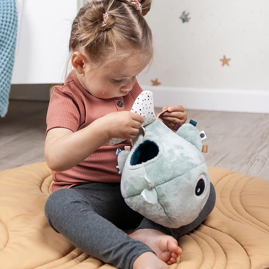 Juguete de actividades esconde y busca Wally azul