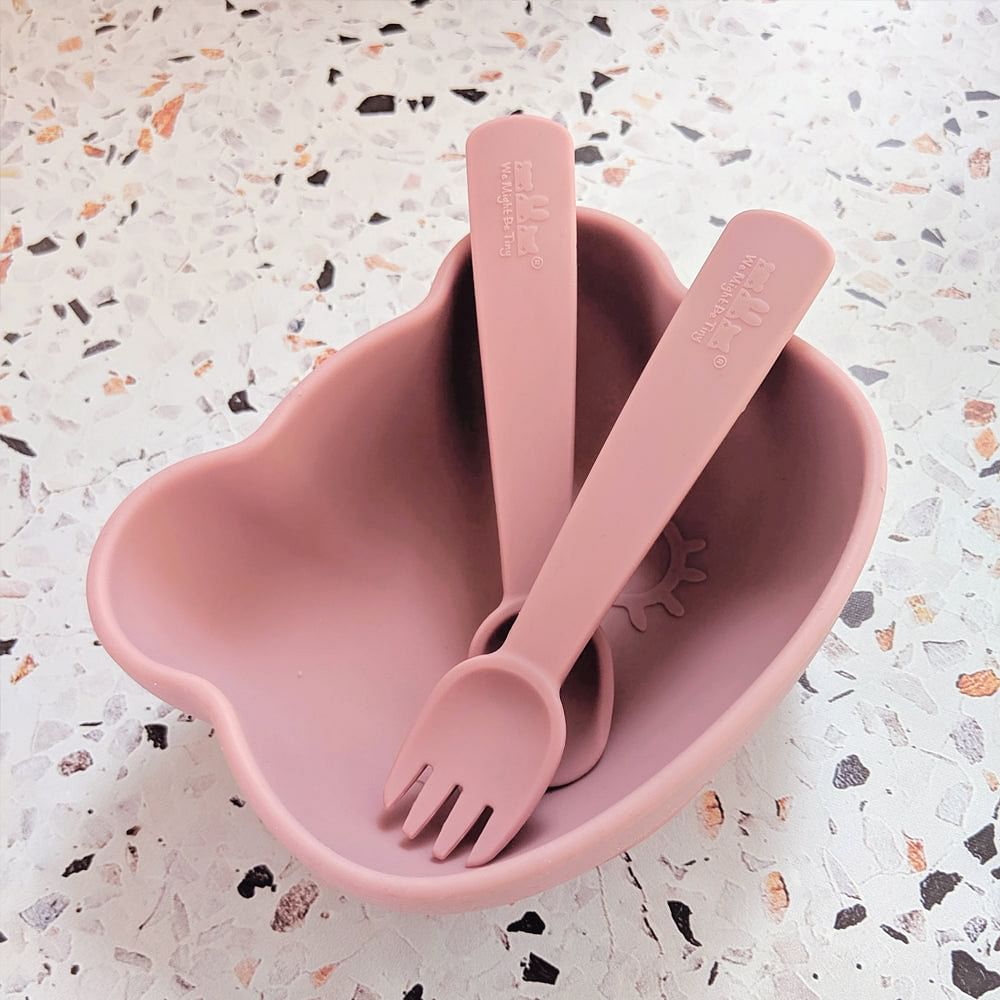 Cubiertos con caja Rosa viejo