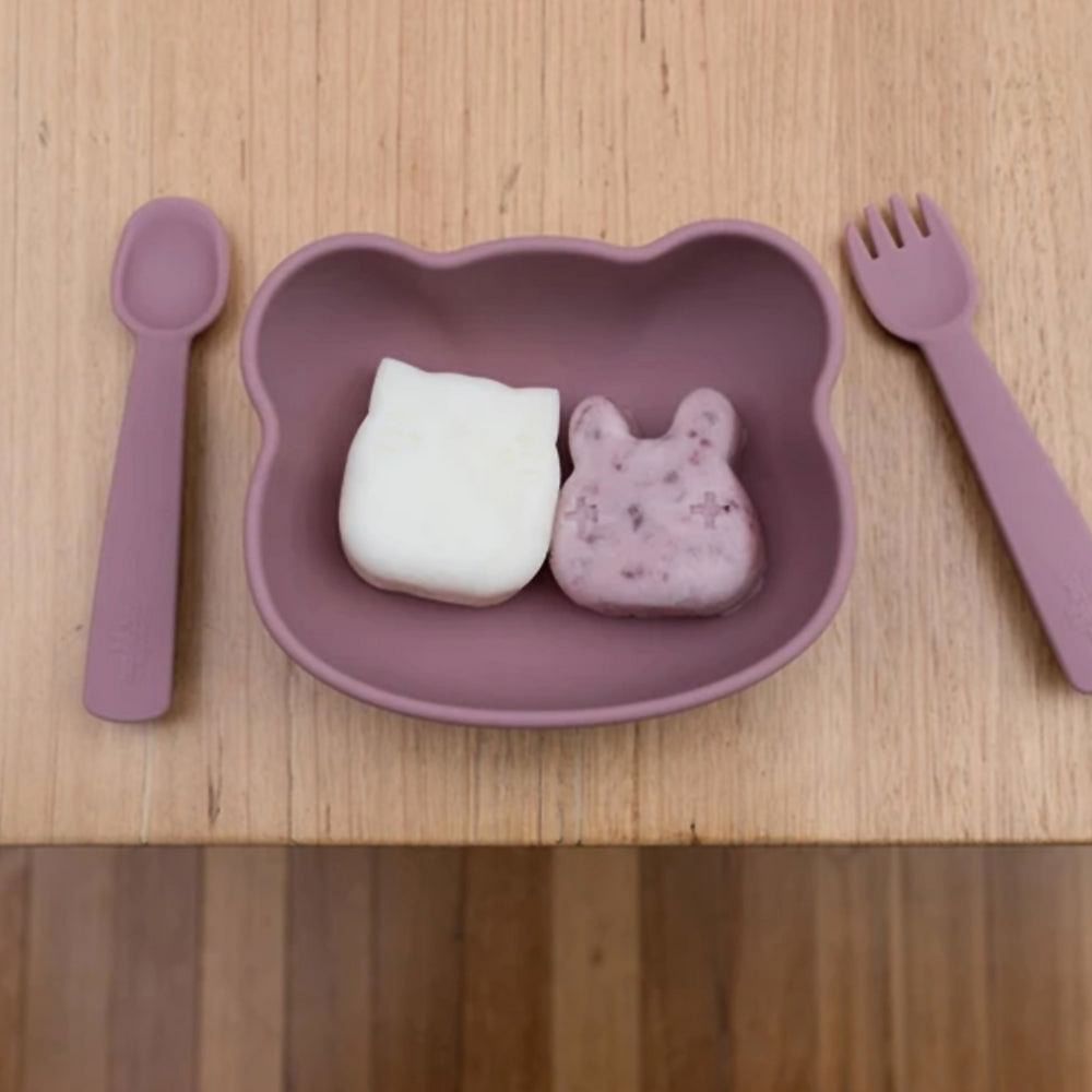 Cubiertos con caja Rosa viejo