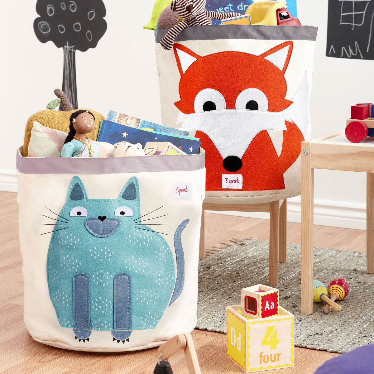 Canasto para juguetes Gato