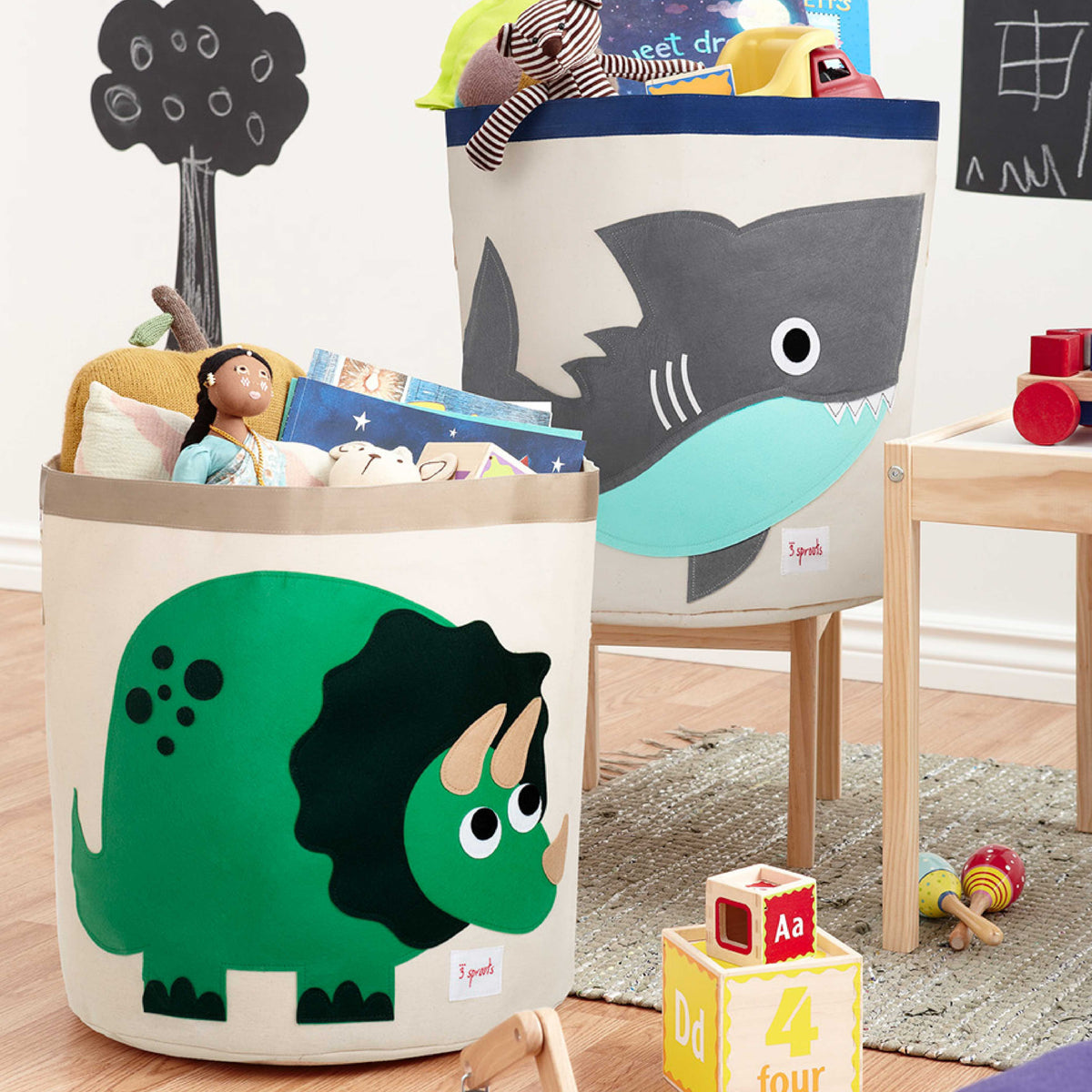 Canasto para juguetes Dinosaurio