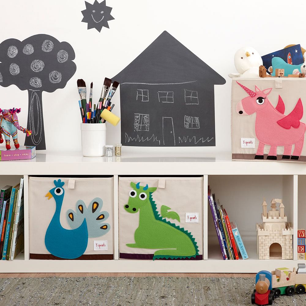 Caja para juguetes Pavo Real