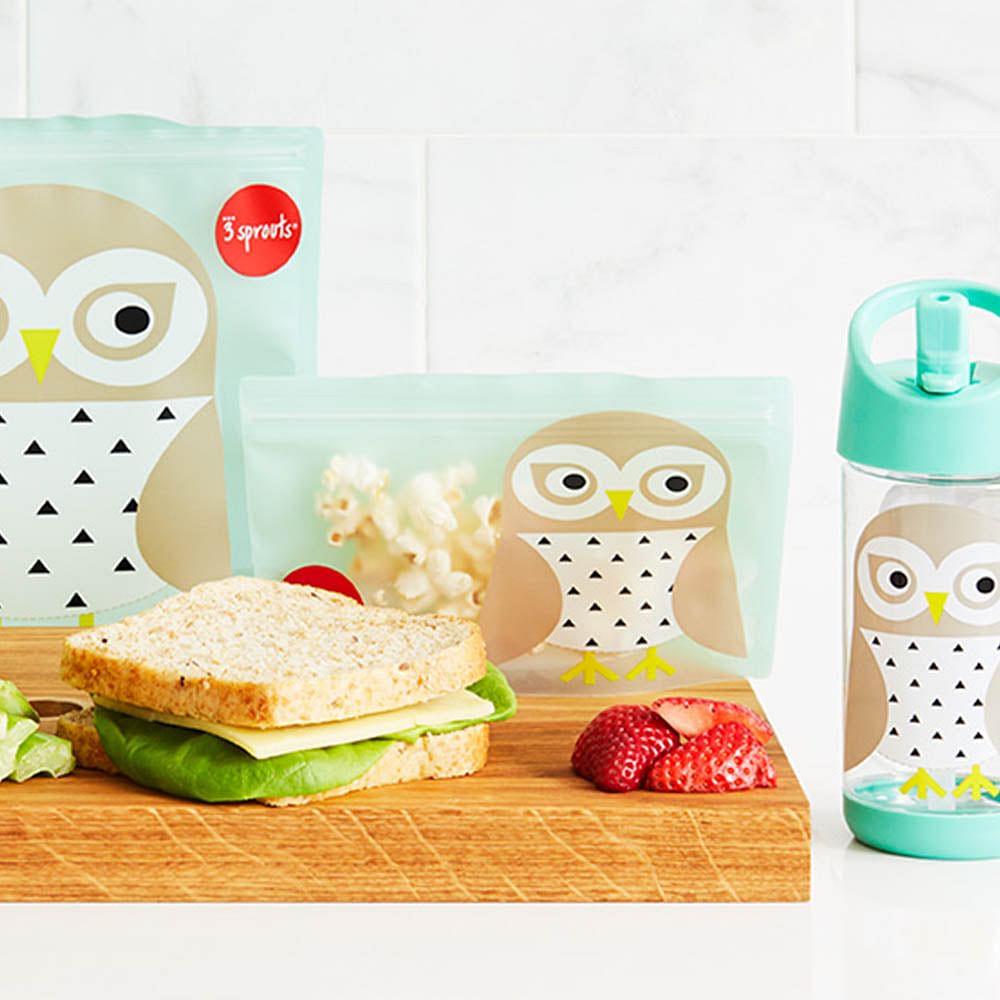 Bolsas reutilizables para snack Búho (2un)