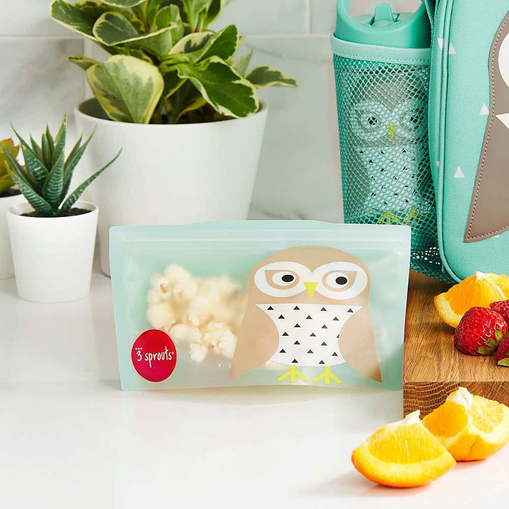 Bolsas reutilizables para snack Búho (2un)