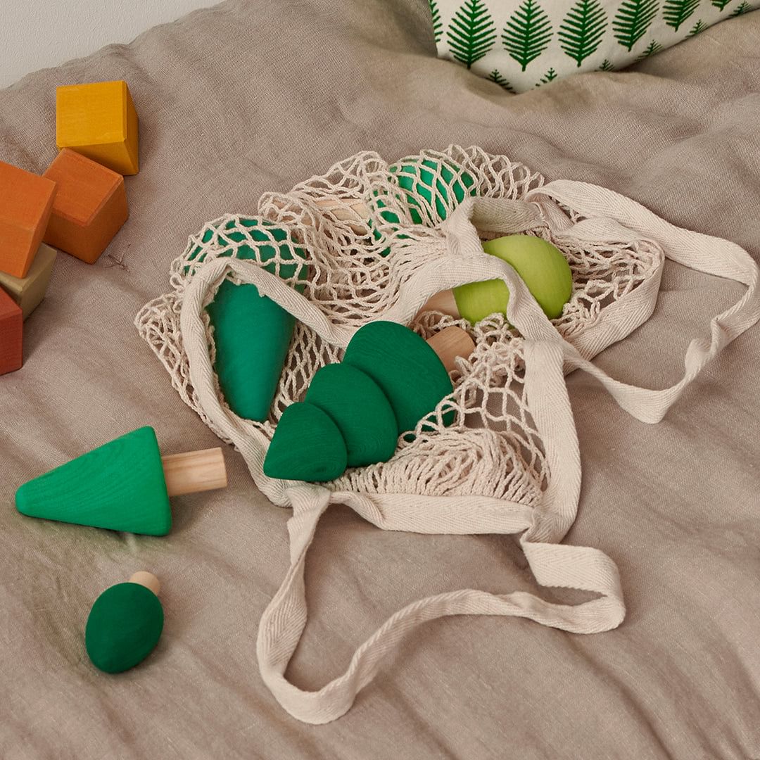 Bosque de madera verde