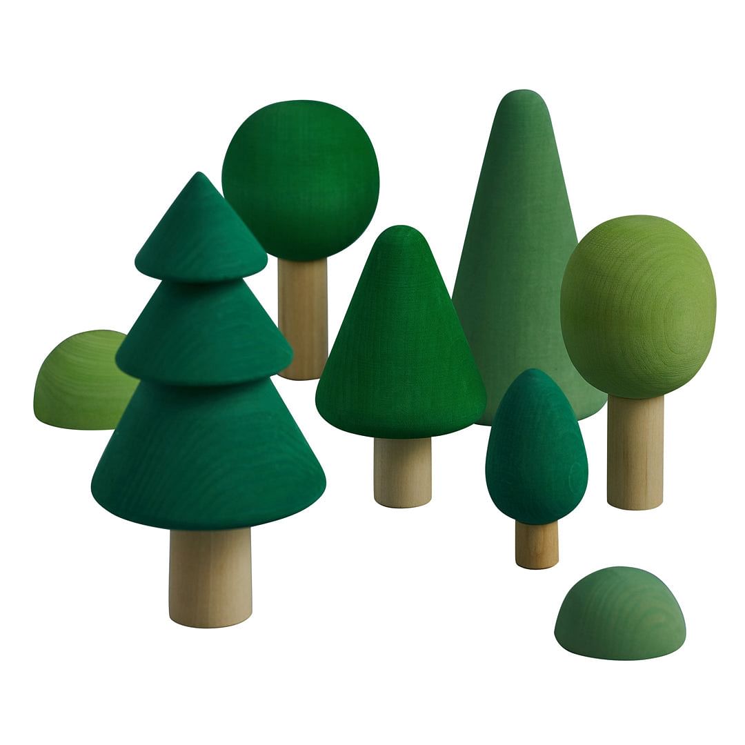 Bosque de madera verde