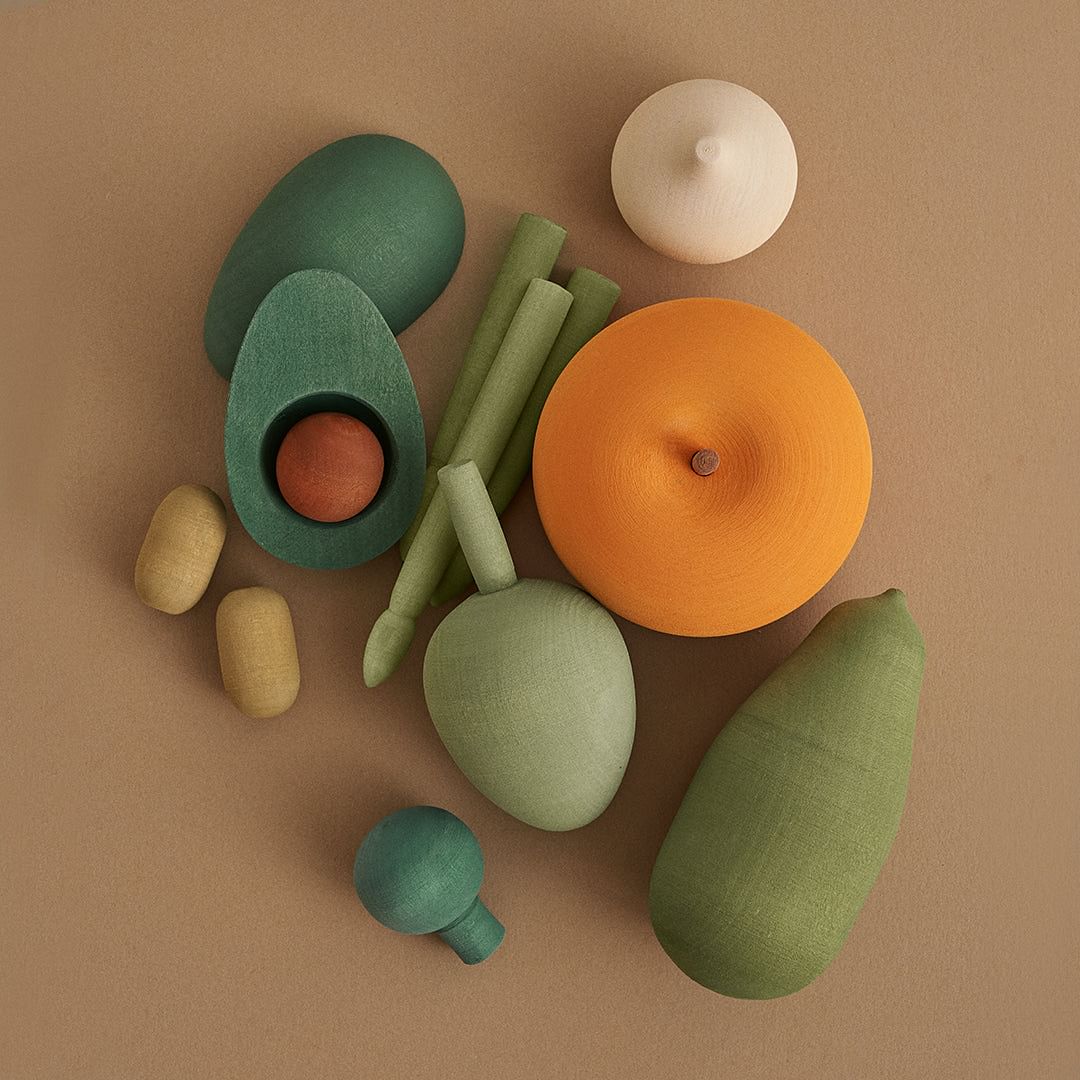 Verduras de madera color vol 2