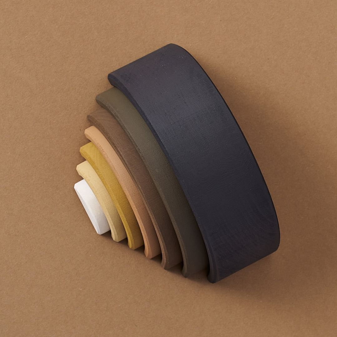 Arcoíris de madera Negro con Blanco