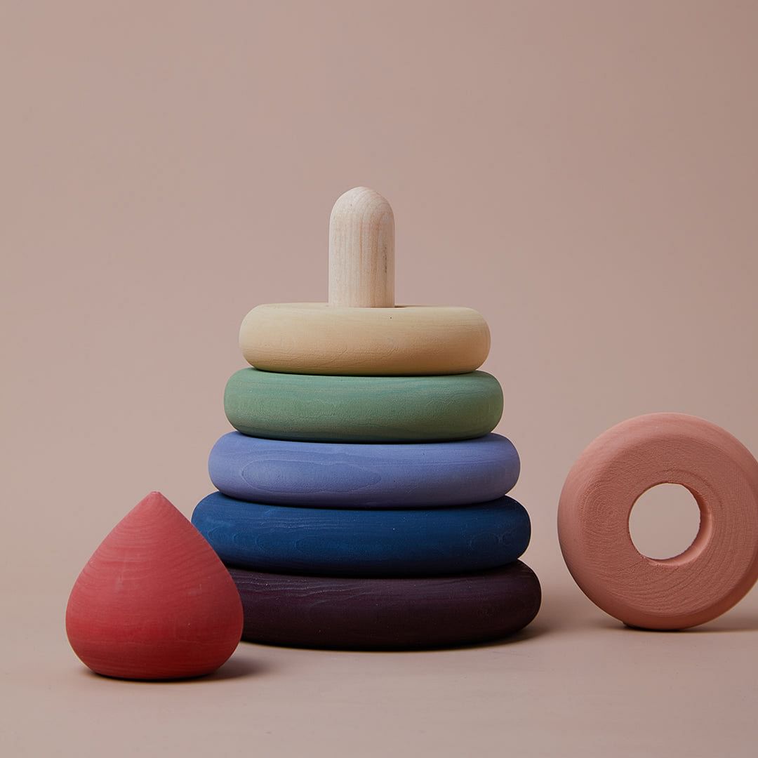 Torre de madera Arcoíris