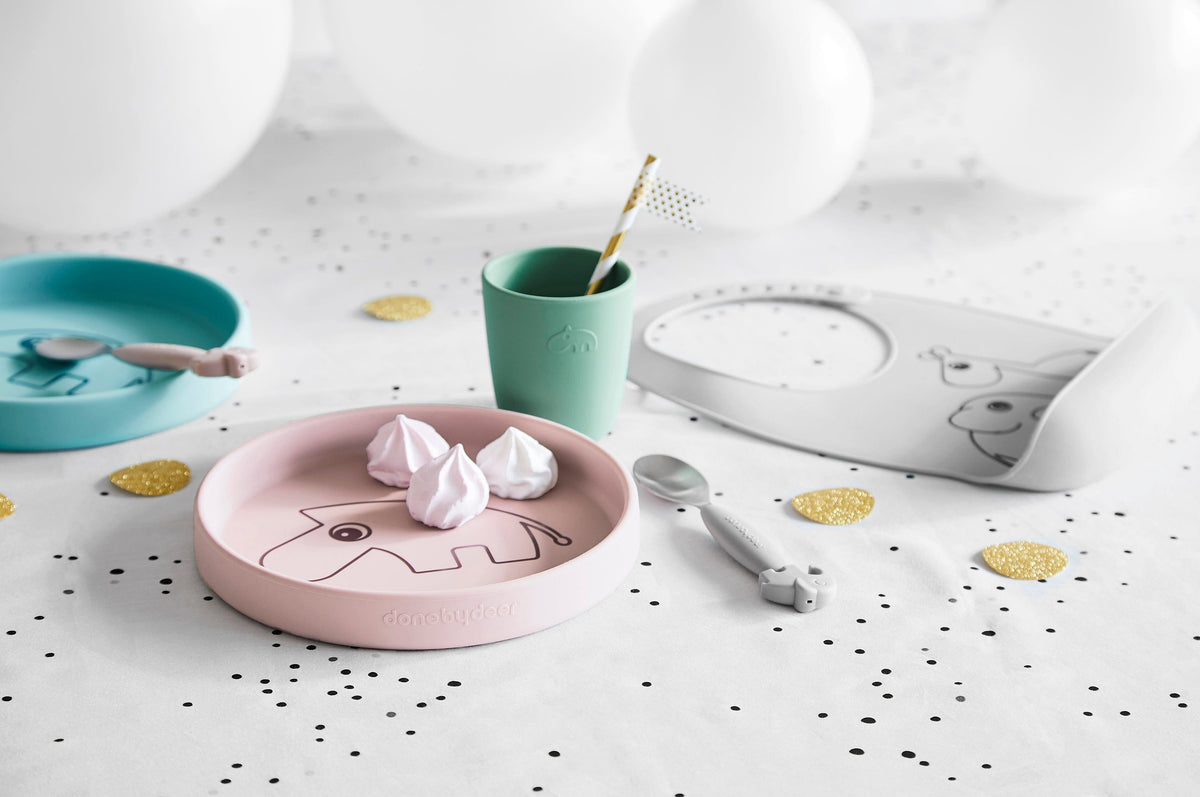 Plato de silicona Ozzo rosa