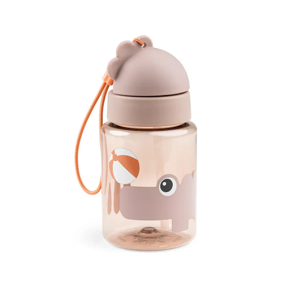 Botella con bombilla Croco rosa 280ml