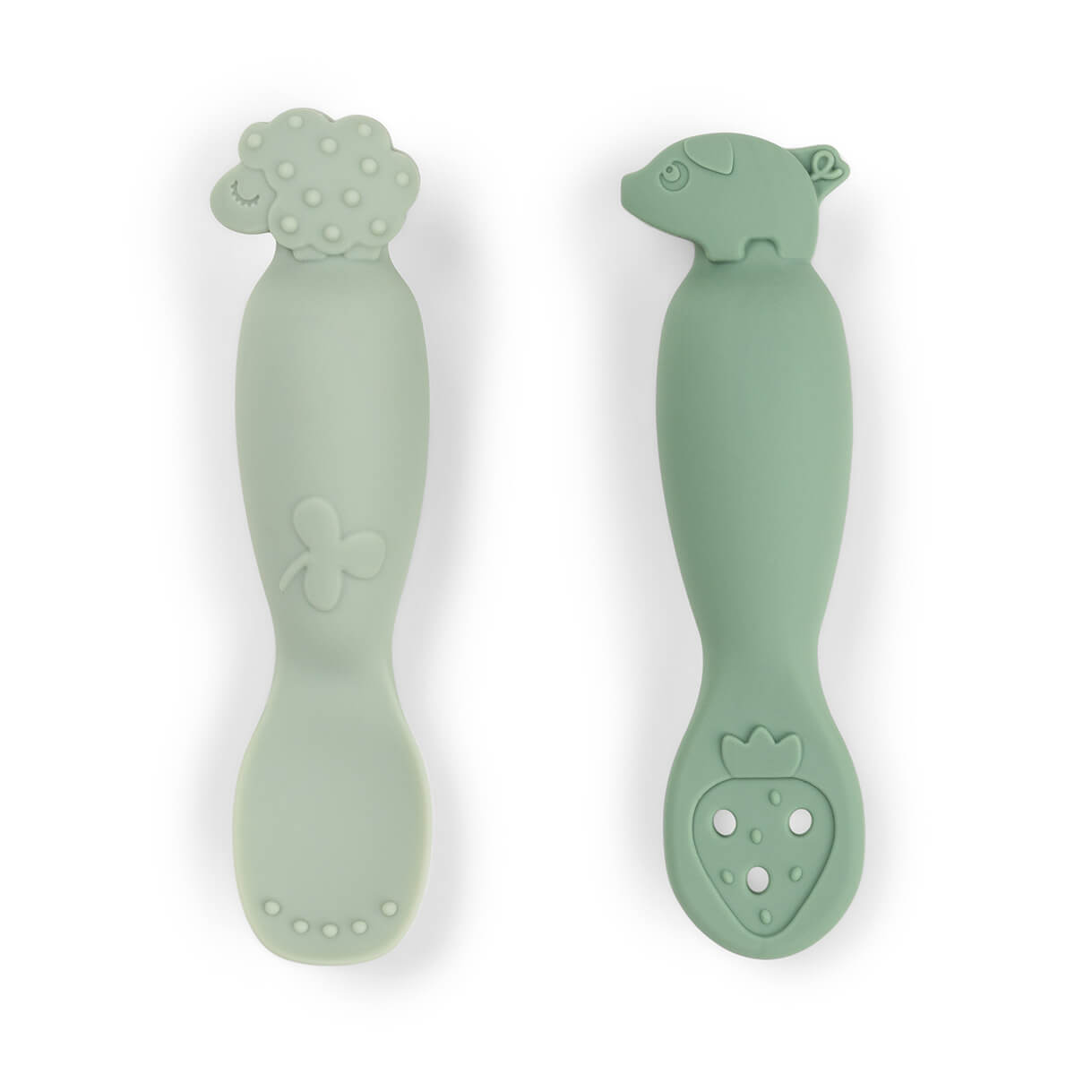 Juego de cucharas de aprendizaje Tiny Farm verde