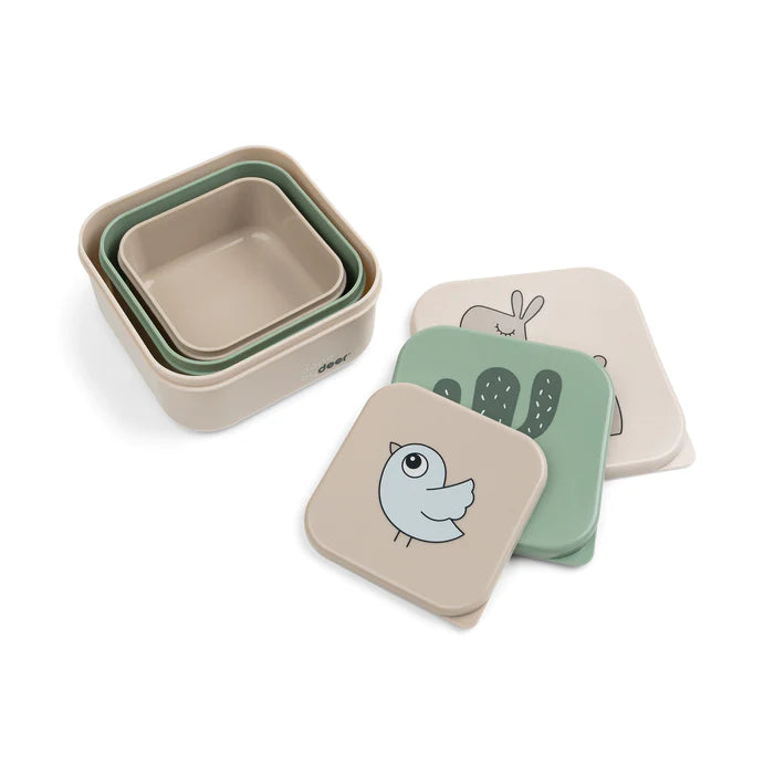 Set de 3 cajas para snack Deer Friends Lalee