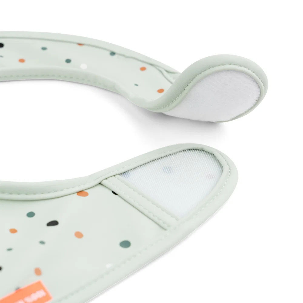 Set de 2 Baberos con velcro Croco verde