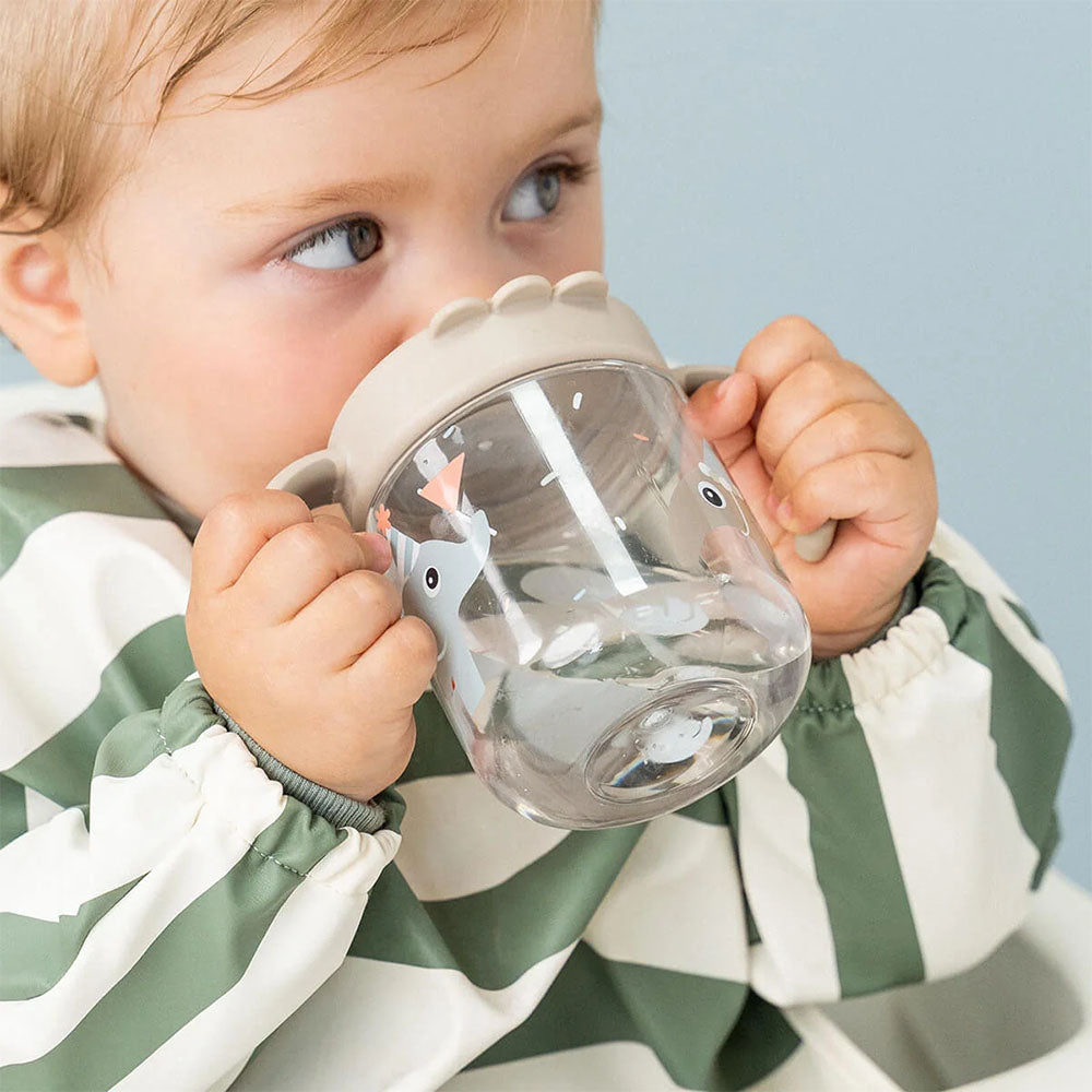 Vaso con boquilla de aprendizaje de 2 asas Playground verde