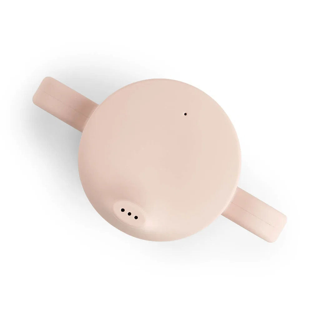 Vaso con boquilla de silicona de 2 asas Tiny Farm rosa