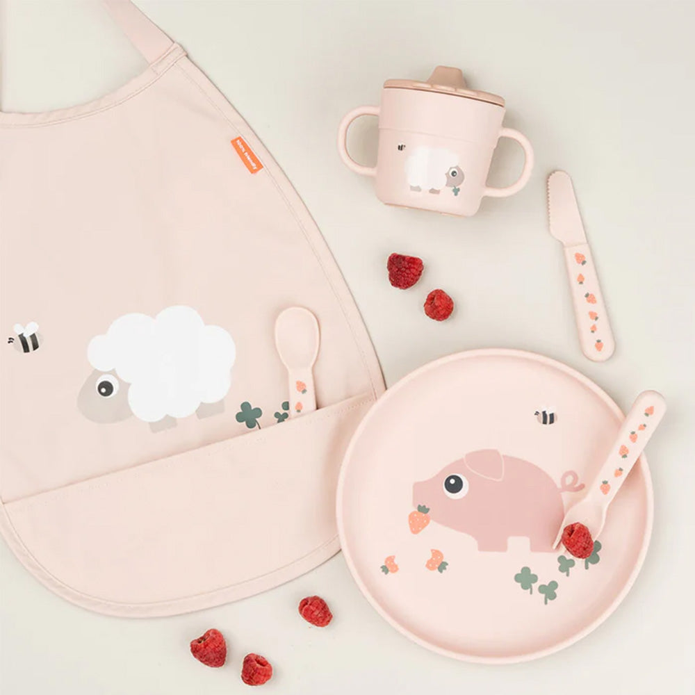 Plato de comida Foodie Tiny Farm rosa