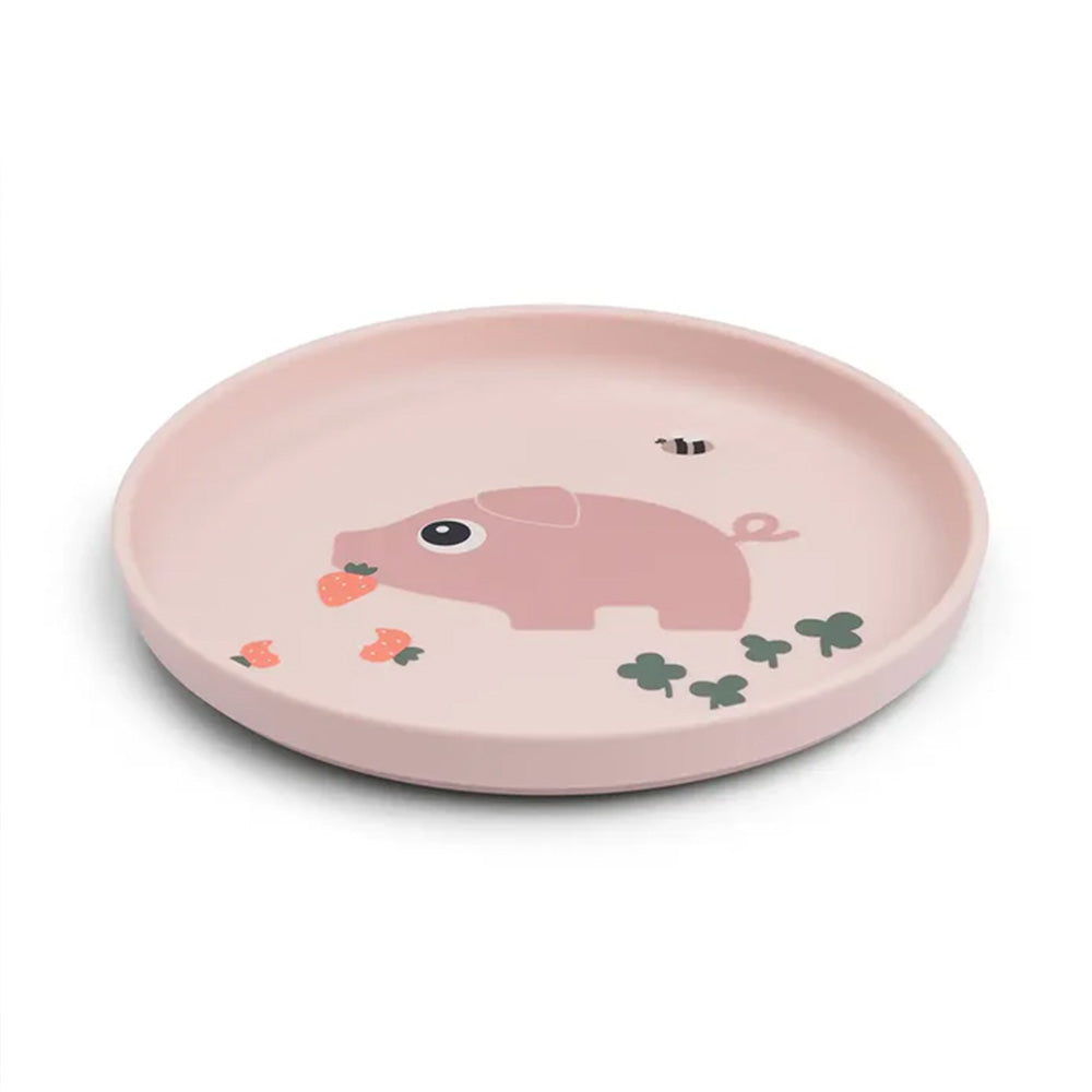 Plato de comida Foodie Tiny Farm rosa