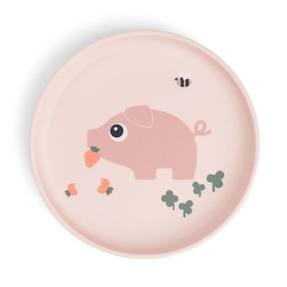 Plato de comida Foodie Tiny Farm rosa